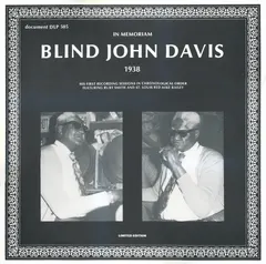 Blind John Davis – In Memoriam (1938) (Vinyl, LP)