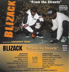 Blizack – From The Streets (Cassette, Album)