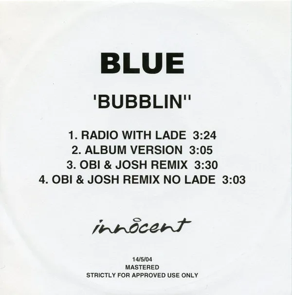 Blue (5) – Bubblin'