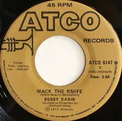 Bobby Darin – Mack The Knife (Vinyl, 7")