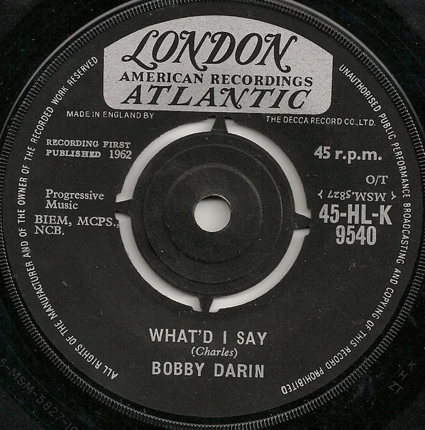 Bobby Darin – What'd I Say