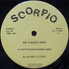 Bobby & Demo* Scorpio – Do It Right (Rap) (Vinyl, 12")