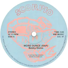 Bobby/Demo* – More Ounce (Rap) (Vinyl, 12")