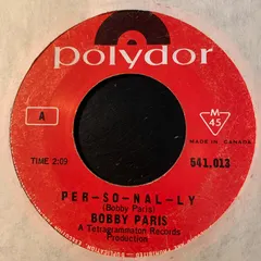 Bobby Paris – Per-So-Nal-Ly (Vinyl, 7")