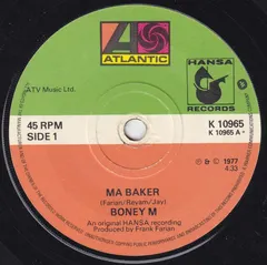 Boney M* – Ma Baker (Vinyl, 7")