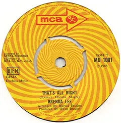 Brenda Lee – That's All Right (Vinyl, 7")