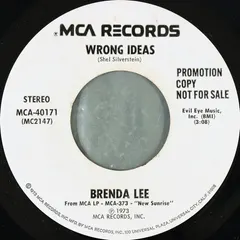 Brenda Lee – Wrong Ideas (Vinyl, 7")