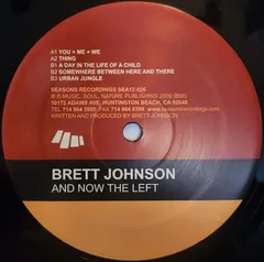 Brett Johnson – And Now The Left (Vinyl, 12")