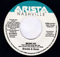 Brooks & Dunn – Missing You (Vinyl, 7")