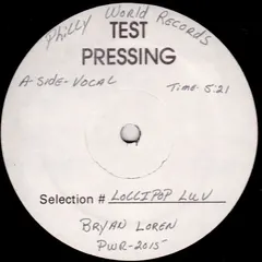 Bryan Loren Philly World Records – Lollipop Luv (Vinyl, 12")