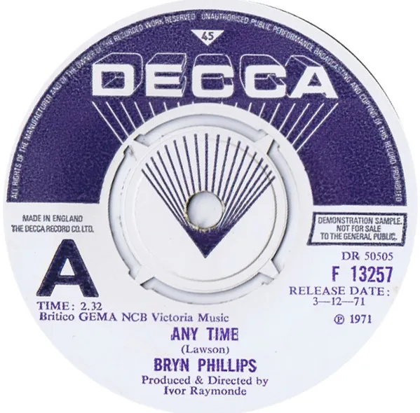 Bryn Phillips (3) – Any Time