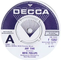 Bryn Phillips (3) – Any Time (Vinyl, 7")