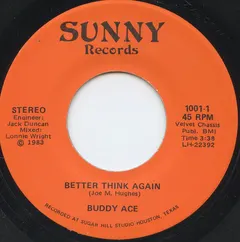 Buddy Ace – Better Think Again (Vinyl, 7")