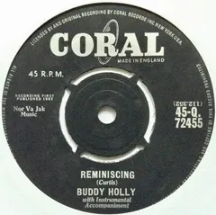 Buddy Holly Coral – Reminiscing (Vinyl, 7")