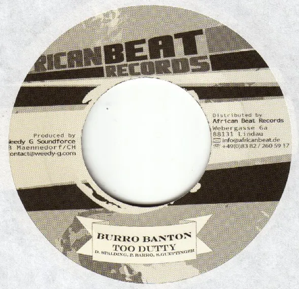 Burro Banton – Too Dutty