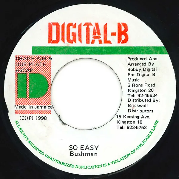 Bushman (3) – So Easy