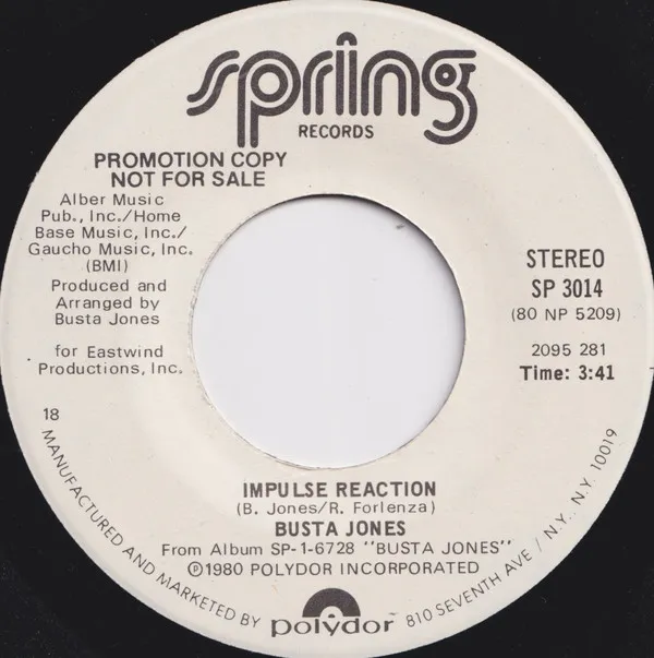 Busta Jones – Impulse Reaction