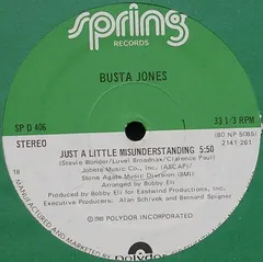 Busta Jones – Just A Little Misunderstanding (Vinyl, 12")