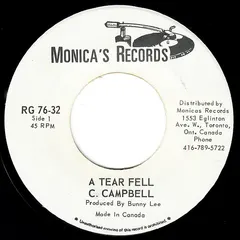 C. Campbell* Monica's Records – A Tear Fell (Vinyl, 7")