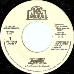 Canyon (6) – Hot Nights (Vinyl, 7")