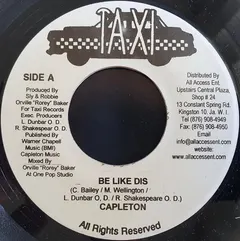 Capleton – Be Like Dis (Vinyl, 7")