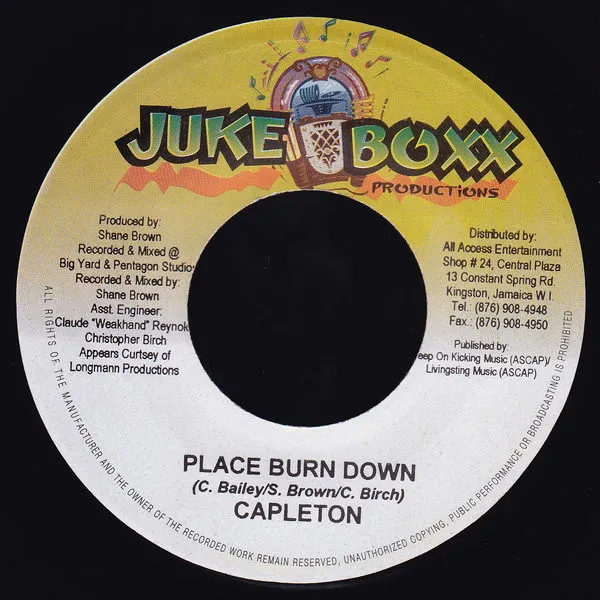 Capleton – Place Burn Down