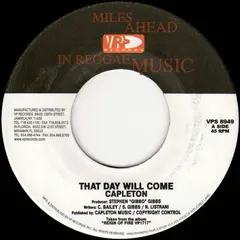 Capleton – That Day Will Come / Ton Load (Vinyl, 7")
