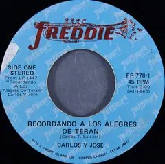 Carlos Y Jose – Recordando A Los Alegres De Teran (Vinyl, 7")