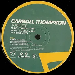 Carroll Thompson – Too Late (Vinyl, 12")