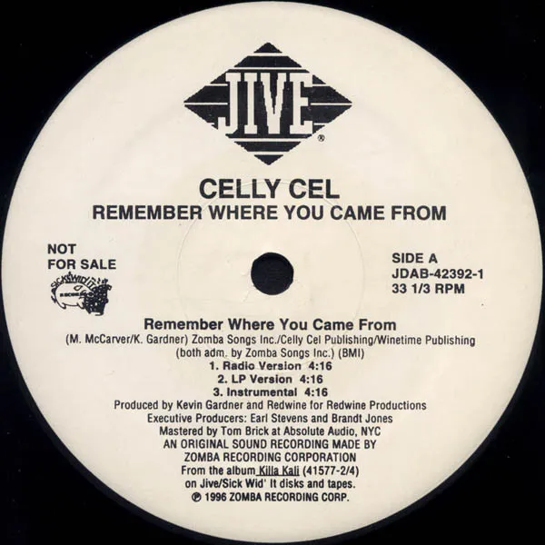 Celly Cel – Remember Where You Came From