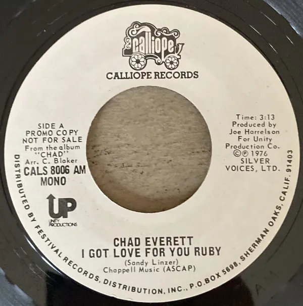 Chad Everett – I Got Love For You Ruby