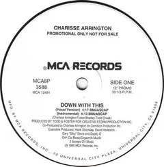 Charisse Arrington – Down With This (Vinyl, 12")