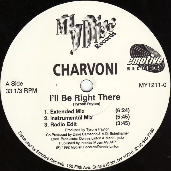 Charvoni – I'll Be Right There
