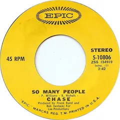 Chase (5) – So Many People (Vinyl, 7")