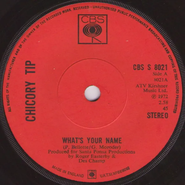 Chicory Tip – What's Your Name