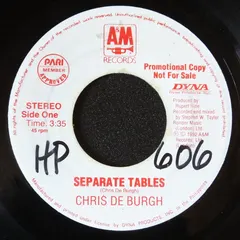 Chris de Burgh – Separate Tables (Vinyl, 7")