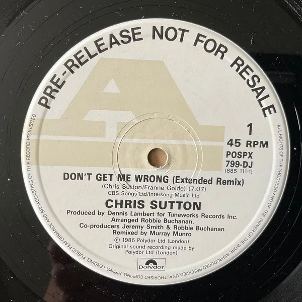 Chris Sutton – Don't Get Me Wrong