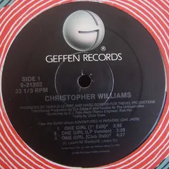 Christopher Williams – One Girl (Vinyl, 12")
