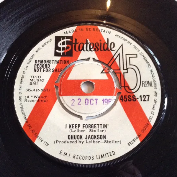 Chuck Jackson – I Keep Forgettin'