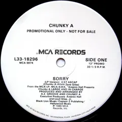 Chunky A – Sorry (Vinyl, 12")