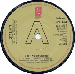 City Limits – Love Is Everywhere (Vinyl, 7")