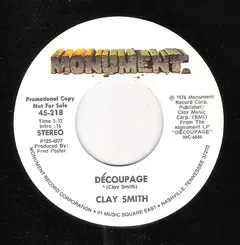 Clay Smith – Decoupage (Vinyl, 7")