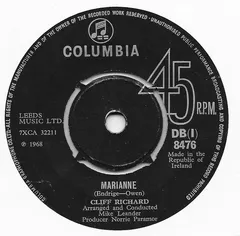 Cliff Richard – Marianne / Mr. Nice (Vinyl, 7")