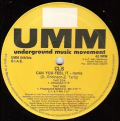 CLS – Can You Feel It (Remix) (Vinyl, 12")
