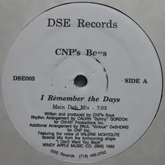 CNP's Boys – I Remember The Days (Vinyl, 12")