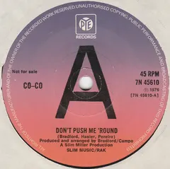 Co Co – Don't Push Me'round (Vinyl, 7")