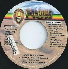 Coco Tea* & Capleton – Adjust The Fire (Vinyl, 7")