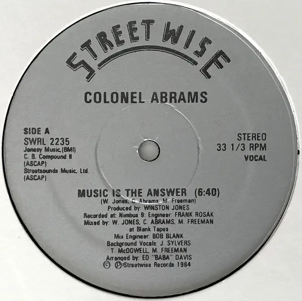 Colonel Abrams – Music Is The Answer