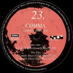 Comma – Lonely Days E.P. (Vinyl, 12")