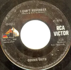 Connie Smith – I Can't Remember / Senses (Vinyl, 7")